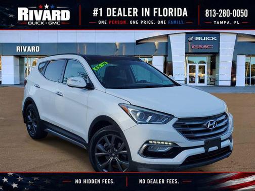 Pearl White 2018 Hyundai Santa Fe Sport 2.0L Turbo Ultimate