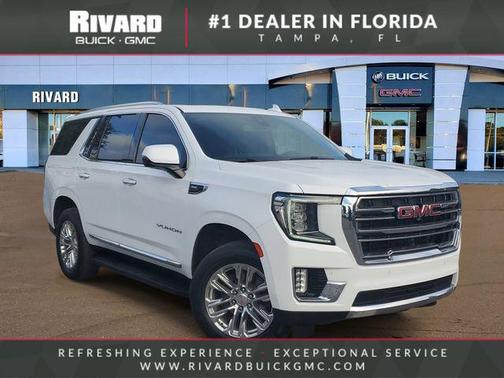 Summit White 2022 GMC Yukon SLT