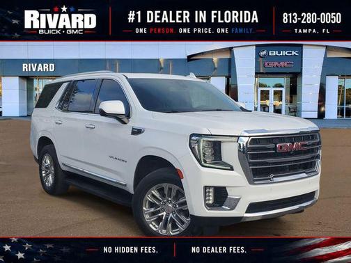 Summit White 2022 GMC Yukon SLT