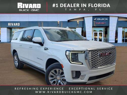 White Frost Tricoat 2022 GMC Yukon XL Denali