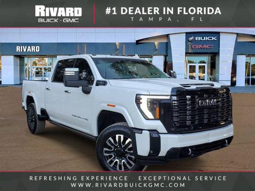 White Frost Tricoat 2025 GMC Sierra 2500 Denali Ultimate