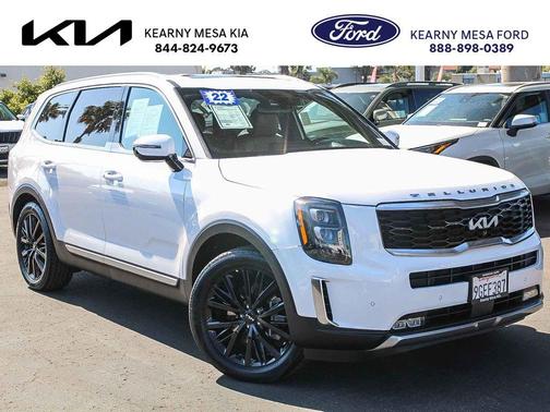 Glacial White Pearl 2022 Kia Telluride SX