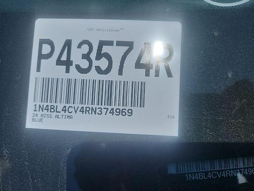 Deep Blue Pearl 2024 Nissan Altima 2.5 SR