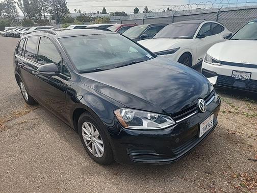 Black 2015 Volkswagen Golf SportWagen TSI S 4-Door