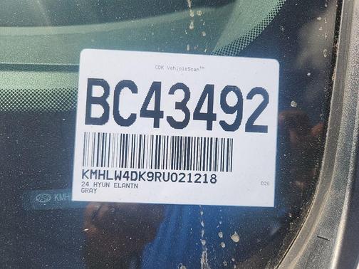 Cyber Gray 2024 Hyundai ELANTRA N Base