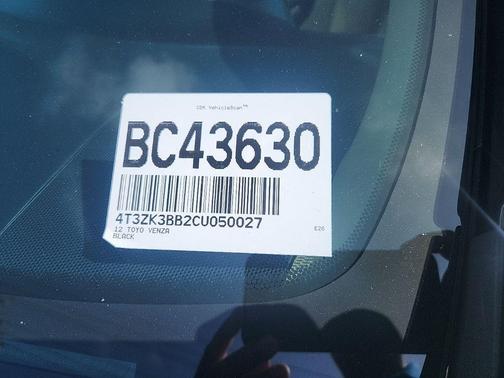 Black 2012 Toyota Venza XLE