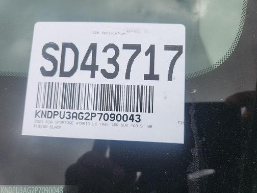 Fusion Orange 2023 Kia Sportage Hybrid LX