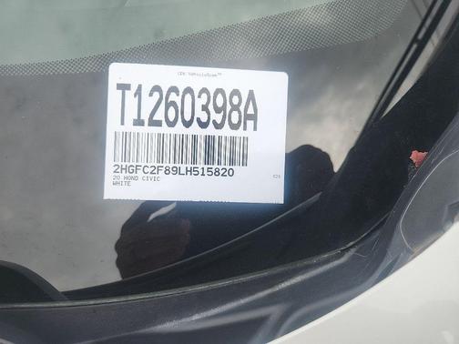 White 2020 Honda Civic Sport