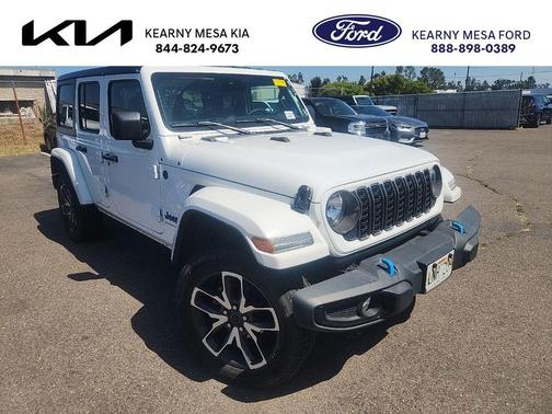 Bright White Clearcoat 2024 Jeep Wrangler 4xe Sport
