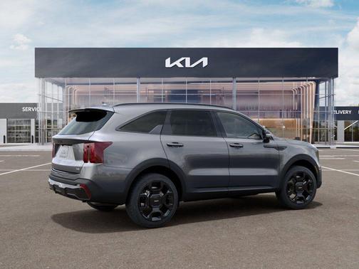 Steel Gray 2026 Kia Sorento Hybrid X-LINE SX PRESTIGE