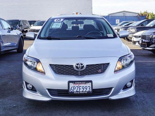 Silver 2010 Toyota Corolla S