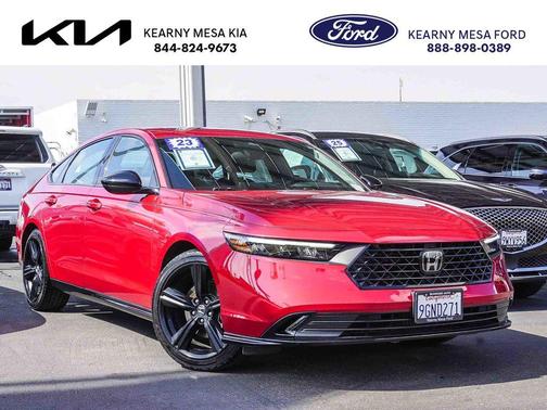Red 2023 Honda Accord Hybrid Sport-L