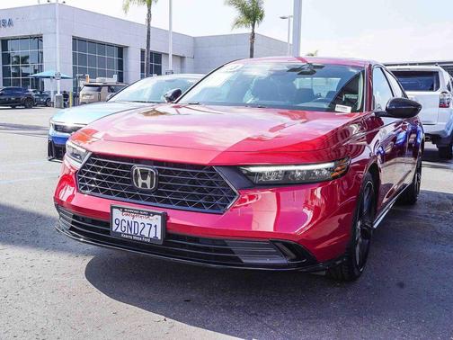 Red 2023 Honda Accord Hybrid Sport-L