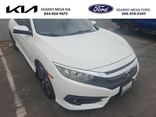 White 2017 Honda Civic EX-T