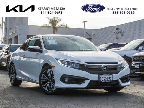 White 2017 Honda Civic EX-T