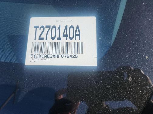 Blue 2017 Tesla Model X 100D