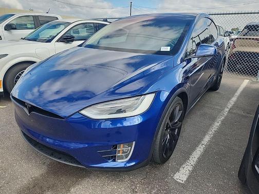 Blue 2017 Tesla Model X 100D