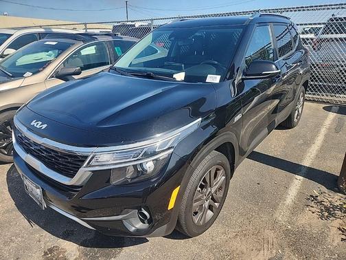 Cherry Black 2023 Kia Seltos S