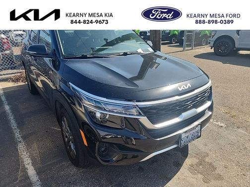 Cherry Black 2023 Kia Seltos S