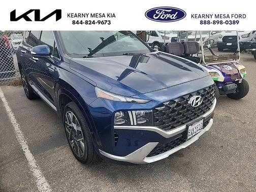 Stormy Blue 2021 Hyundai SANTA FE Calligraphy