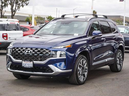 Stormy Blue 2021 Hyundai SANTA FE Calligraphy