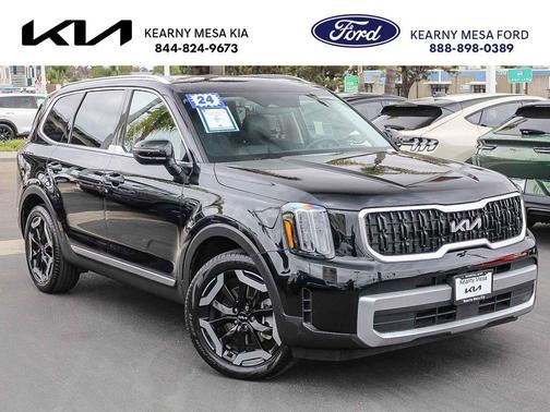 Ebony Black 2024 Kia Telluride EX