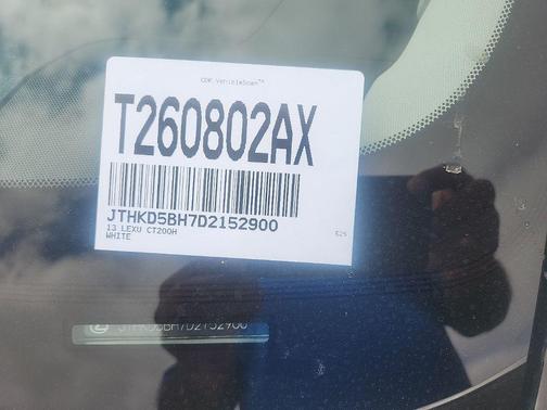 Starfire Pearl 2013 Lexus CT 200h Base