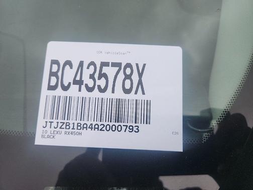 Black 2010 Lexus RX 450h