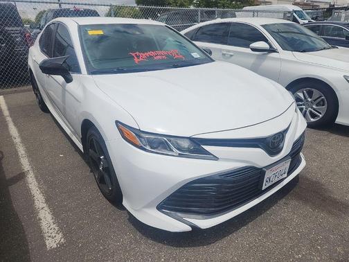 Super White 2019 Toyota Camry LE