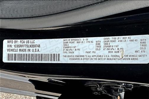 2020 RAM 1500 Big Horn