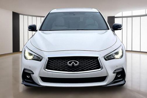 Majestic White 2019 INFINITI Q50 3.0t Red Sport 400