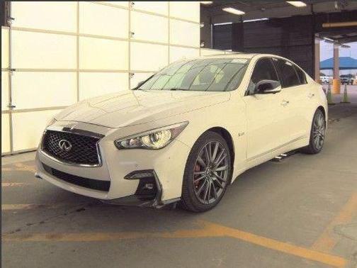 Majestic White 2019 INFINITI Q50 3.0t Red Sport 400