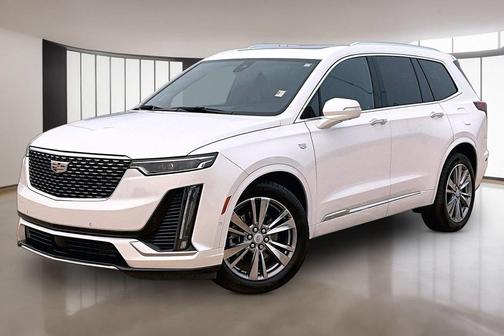 Crystal White Tri-Coat 2025 Cadillac XT6 Premium Luxury AWD