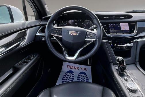 Crystal White Tri-Coat 2024 Cadillac XT6 Sport AWD