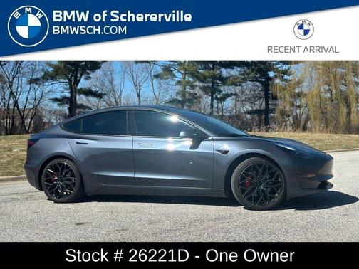 Gray 2022 Tesla Model 3 Performance