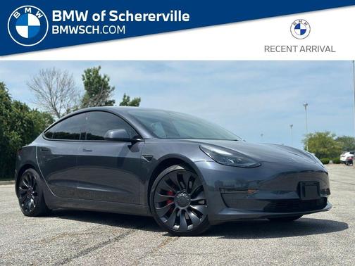 Black 2022 Tesla Model 3 Performance