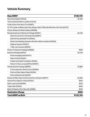 Dravit Gray Metallic 2024 BMW X7 M60i