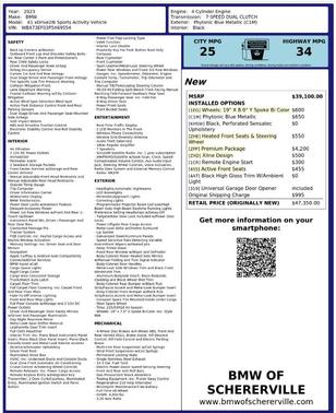 Phytonic Blue Metallic 2023 BMW X1 xDrive28i