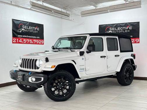 Bright White Clearcoat 2024 Jeep Wrangler 4xe Sahara