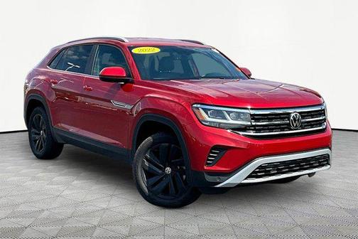 Red Metallic 2022 Volkswagen Atlas Cross Sport 3.6L V6 SE w/Technology