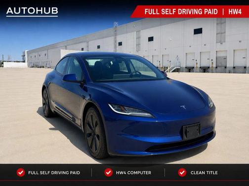 Deep Blue Metallic 2024 Tesla Model 3 Long Range