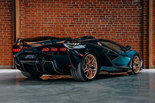 Blue 2021 Lamborghini Sian