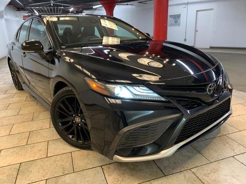 Midnight Black Metallic 2021 Toyota Camry XSE
