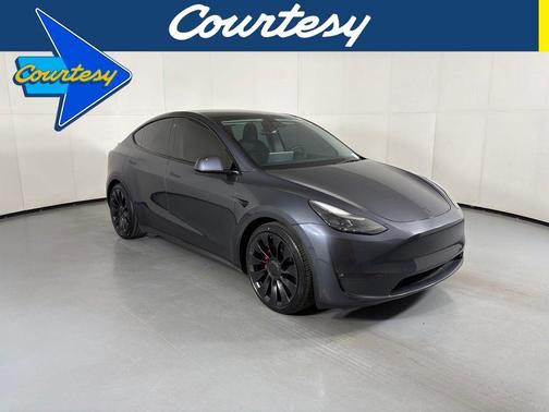 Gray 2022 Tesla Model Y Performance
