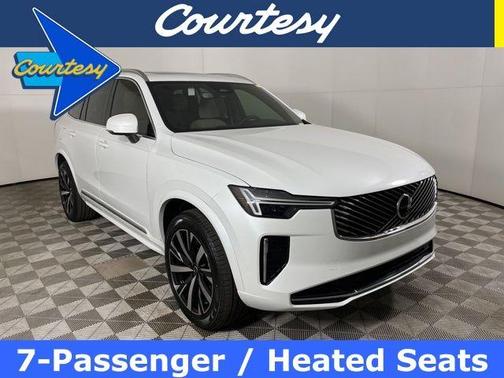 Crystal White Metallic 2025 Volvo XC90 Plug-In Hybrid T8 Core 7-Seater