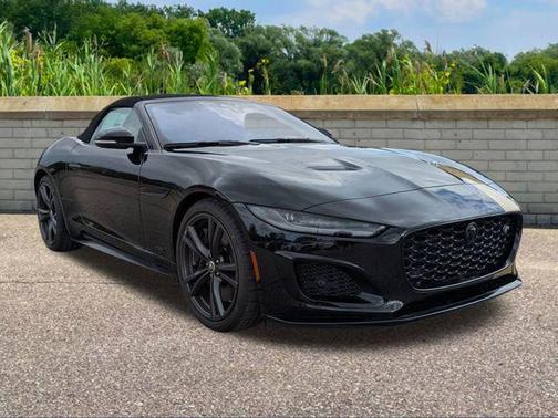 Santorini Black Metallic 2024 Jaguar F-TYPE P575 R75 AWD Automatic