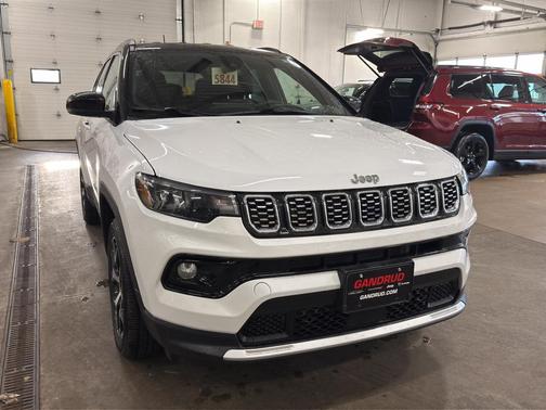 Bright White Clearcoat 2025 Jeep Compass Limited