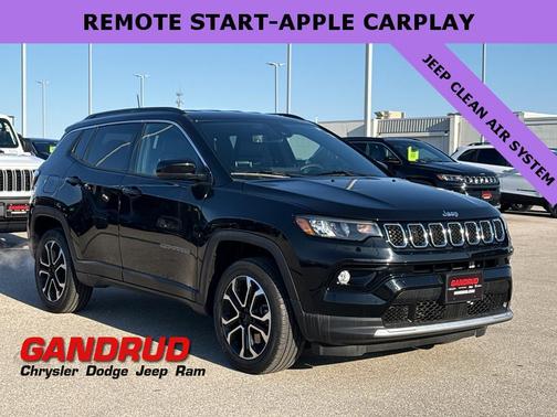 Diamond Black 2023 Jeep Compass Limited