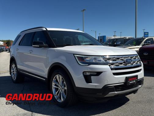 White Platinum Tri-Coat Metallic 2018 Ford Explorer XLT