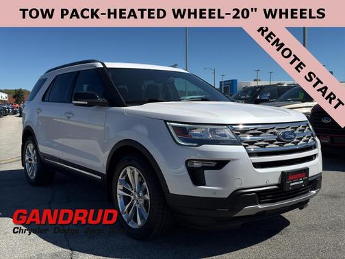 White Platinum Tri-Coat Metallic 2018 Ford Explorer XLT